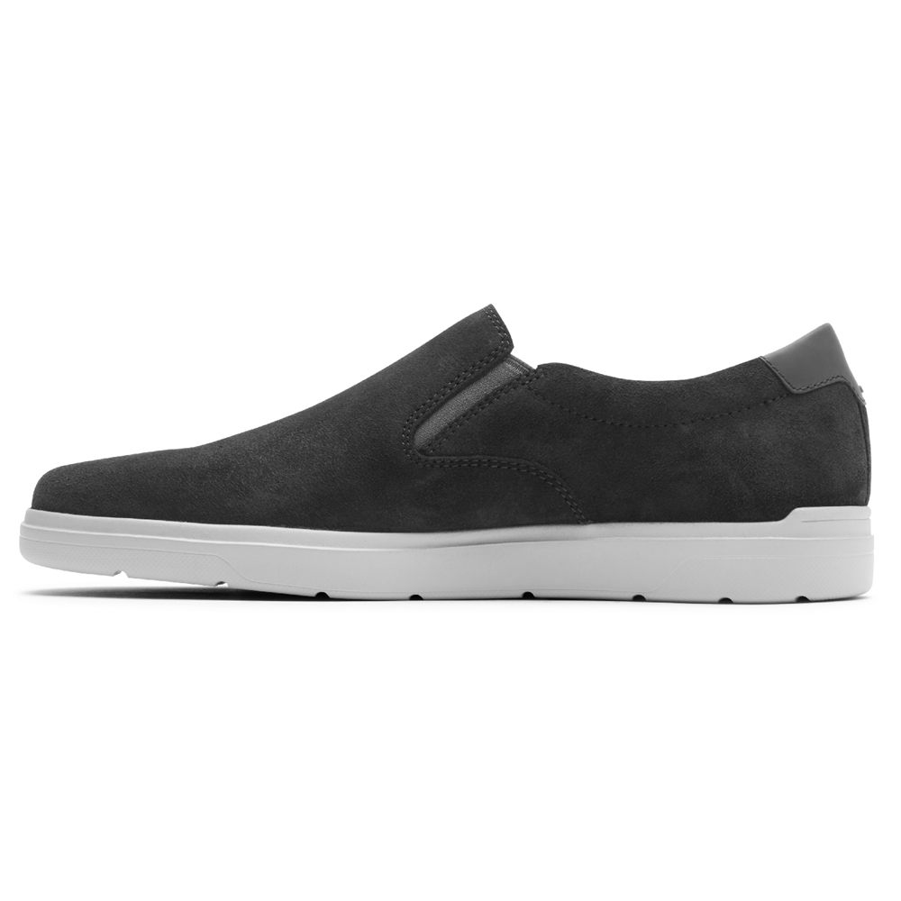 Rockport Mens Sneakers Dark Grey - Total Motion Lite Slip-On - UK 864-YDRQLG